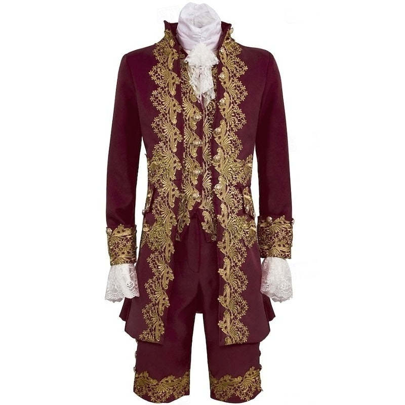 Baroque Victorian Rococo Halloween Party Costumes for Men in Royal