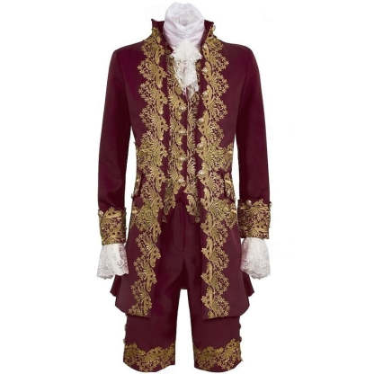 Baroque Victorian Rococo Halloween Party Costumes for Men in Royal