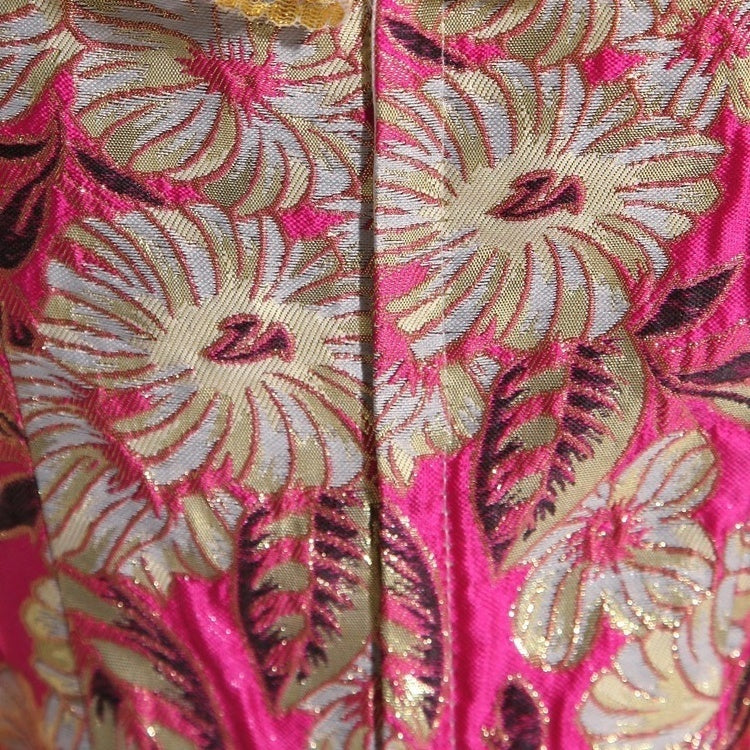 Victorian Rococo Prom Dress with Square Neck and 3/4 Sleeves