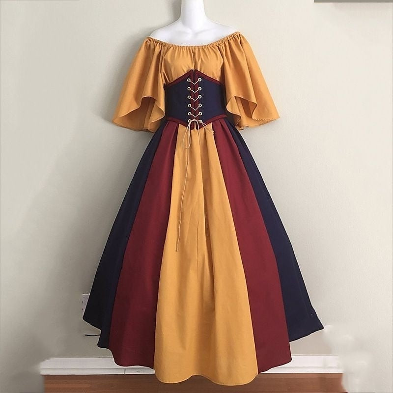 Classic Vintage Masquerade Dress for Women - Elegant Halloween & Homecoming Party Wear