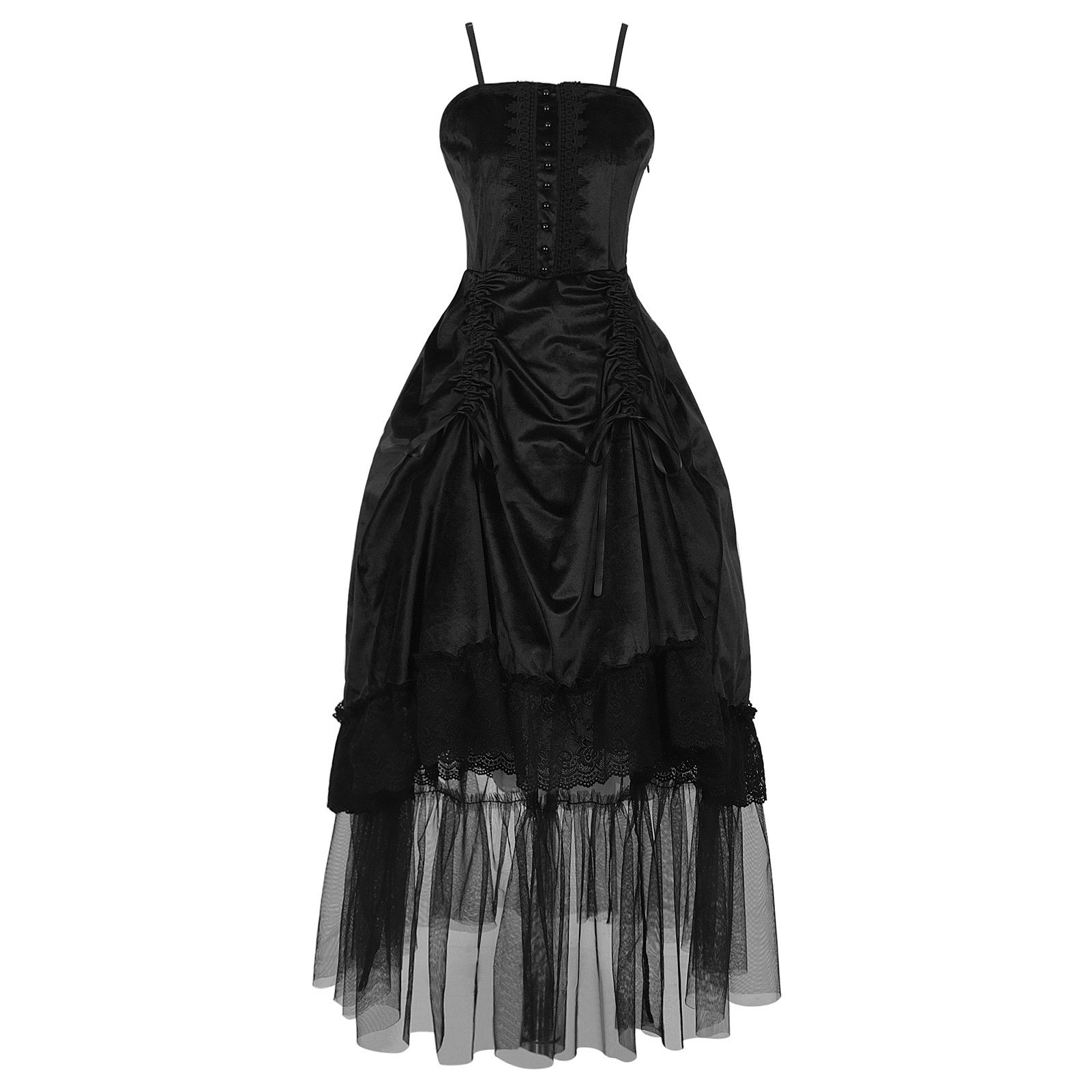 Spaghetti Strap Sleeveless A-Line Princess Cocktail Dress for Halloween Carnival Cosplay