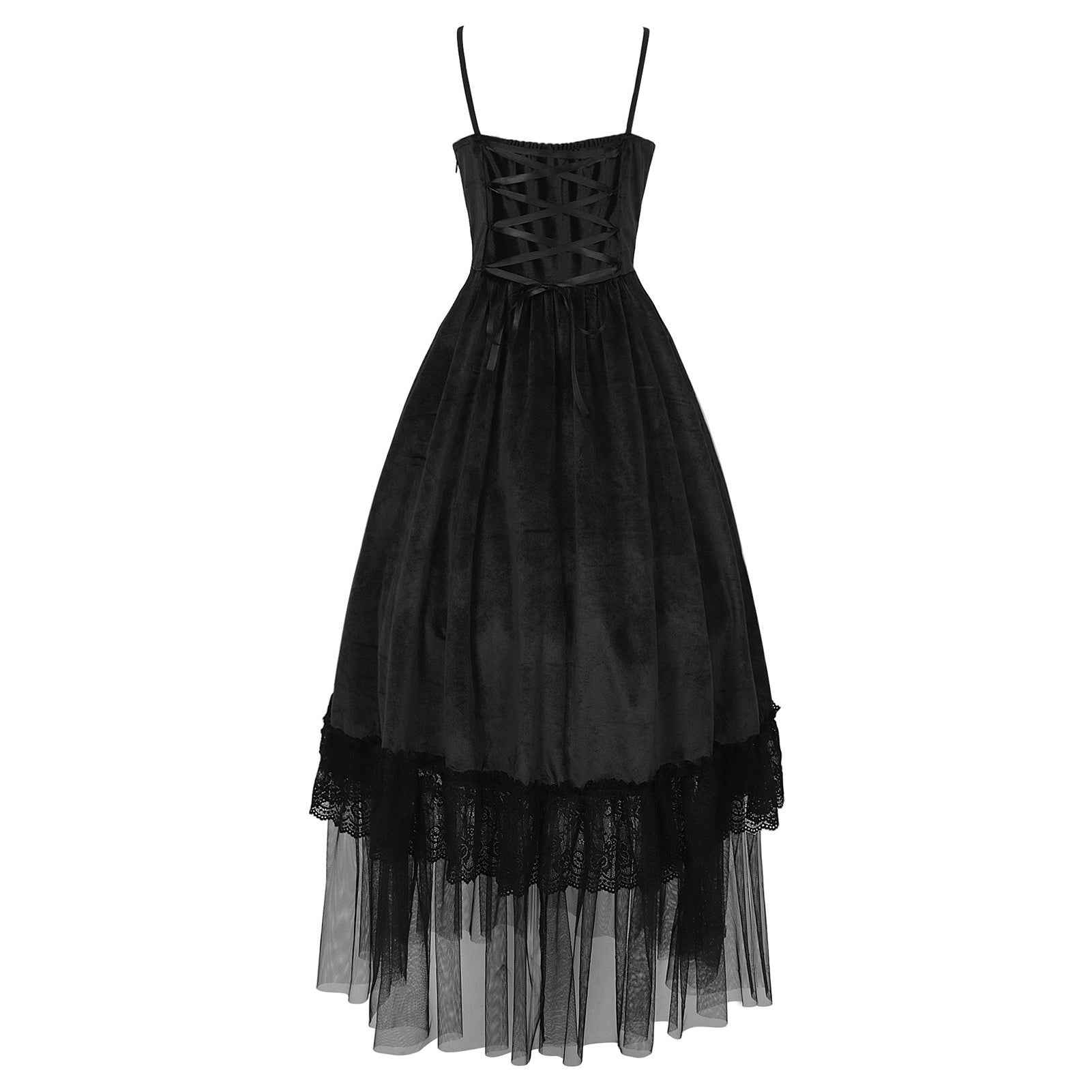 Spaghetti Strap Sleeveless A-Line Princess Cocktail Dress for Halloween Carnival Cosplay