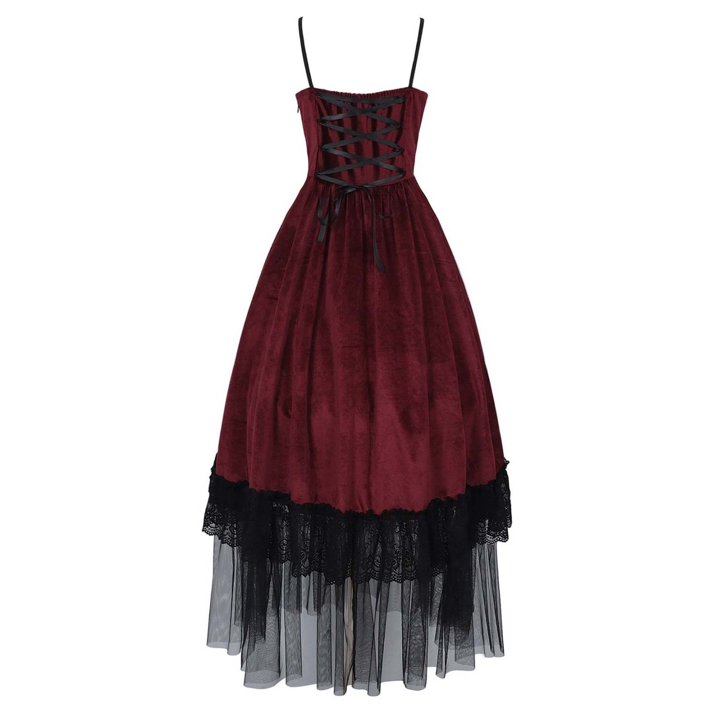 Spaghetti Strap Sleeveless A-Line Princess Cocktail Dress for Halloween Carnival Cosplay