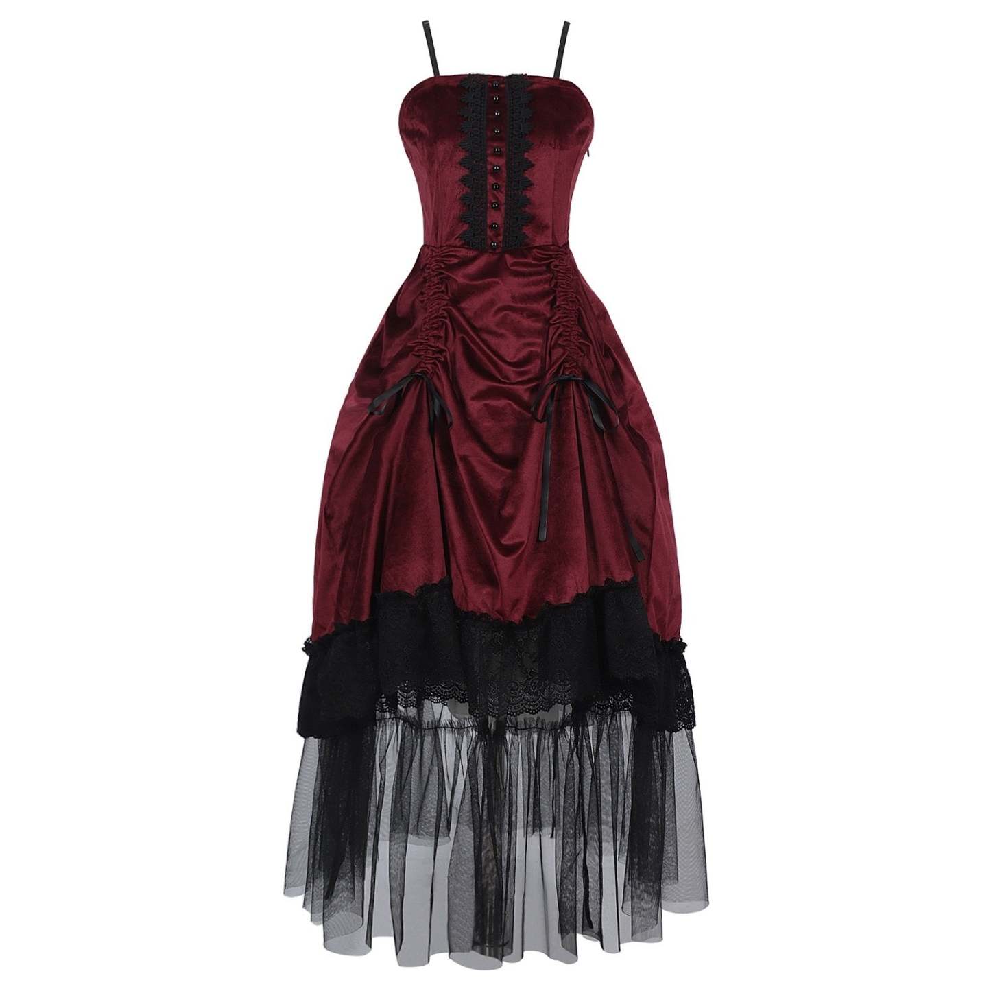 Spaghetti Strap Sleeveless A-Line Princess Cocktail Dress for Halloween Carnival Cosplay