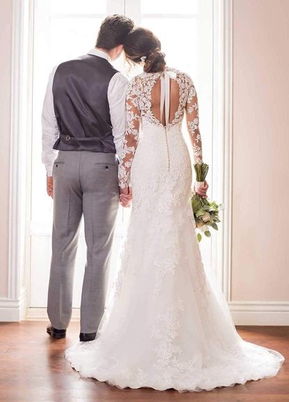 Women's Beach Spaghetti Strap Wedding Dresses for Bride 2025 Boho Long Lace Bridal Gowns for Wedding-BMbridal.UK