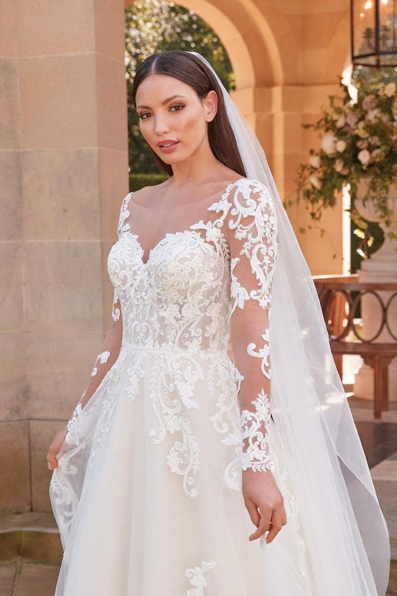 Women's Beach Spaghetti Strap Wedding Dresses for Bride 2025 Boho Long Lace Bridal Gowns for Wedding-BMbridal.UK