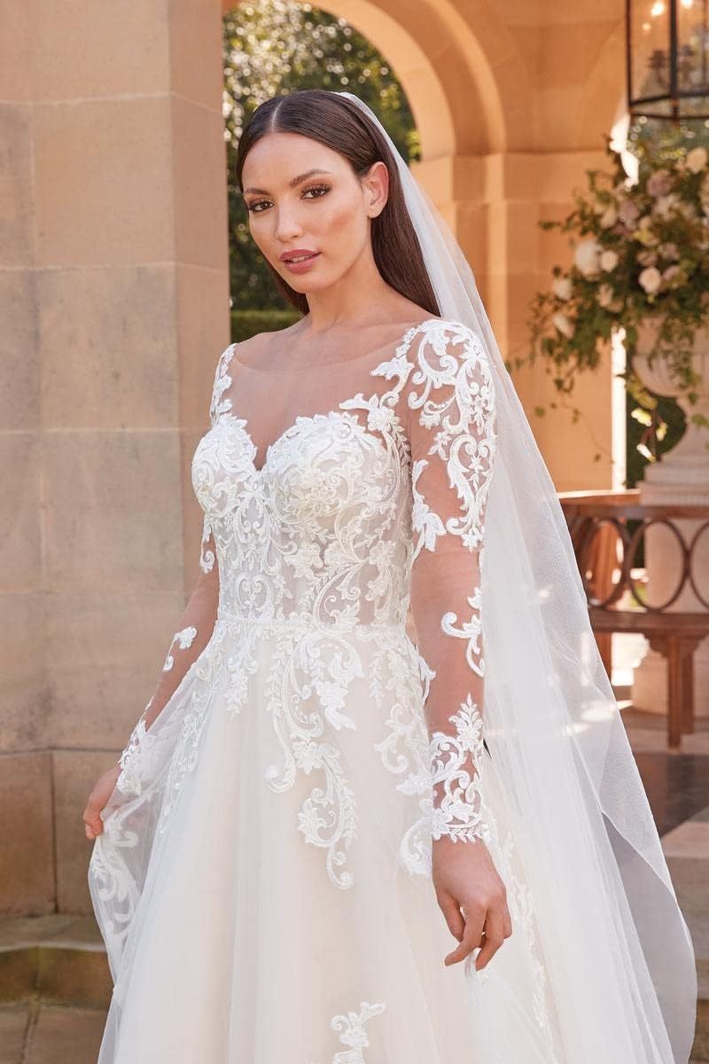 Women's Beach Spaghetti Strap Wedding Dresses for Bride 2025 Boho Long Lace Bridal Gowns for Wedding-BMbridal.UK