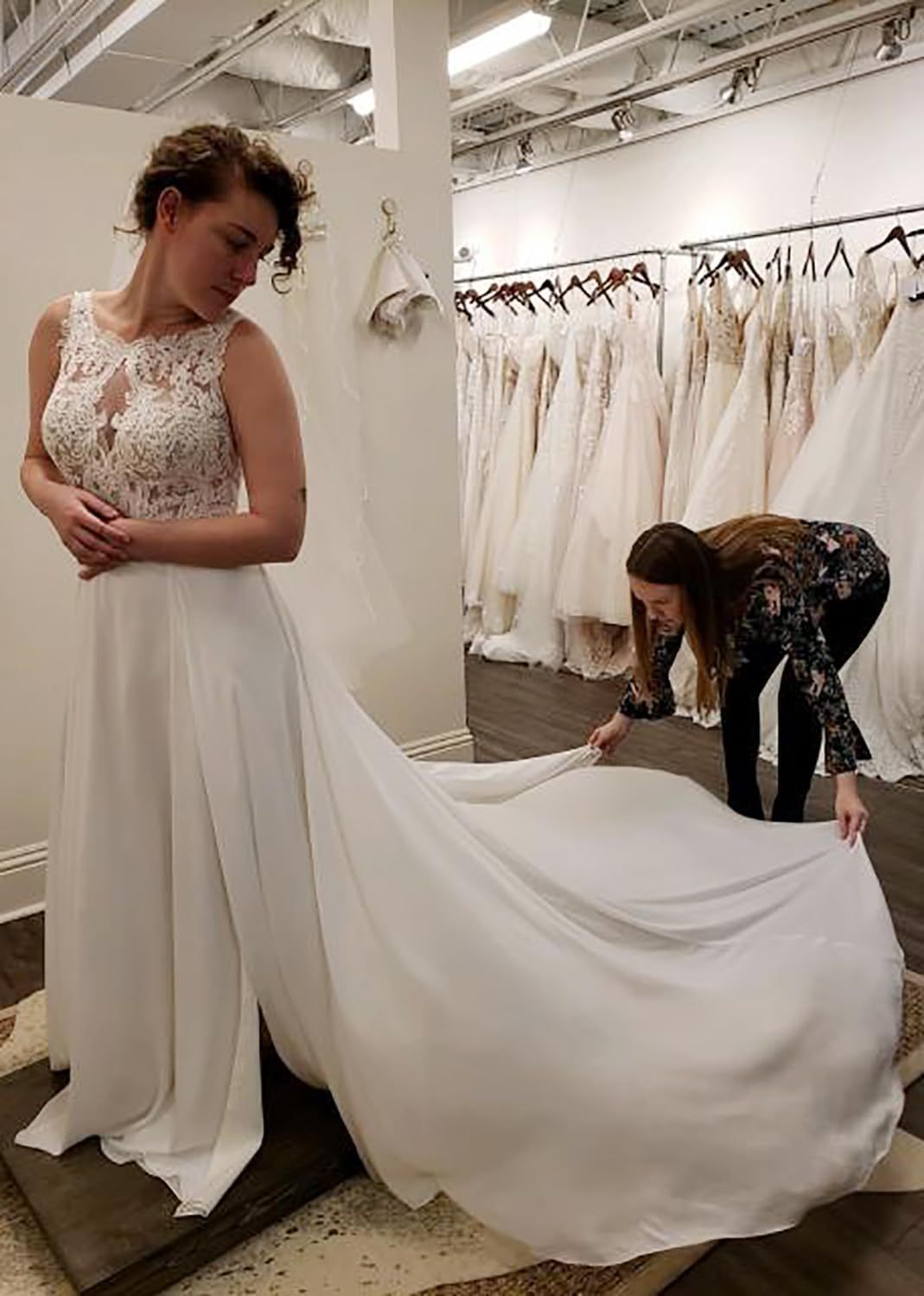 Lace Appliqued Wedding Dresses for Bride 2025 Beach Wedding Bridal Gowns for Women SE002-BMbridal.UK