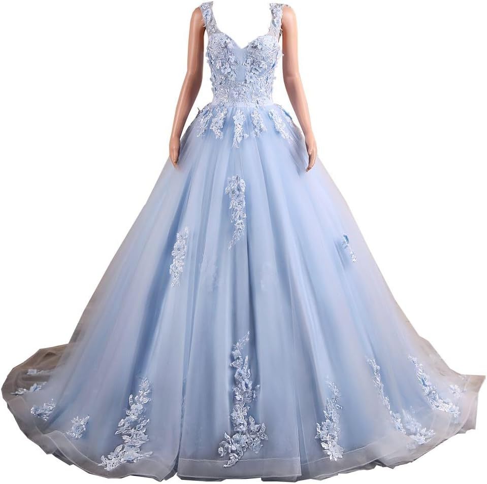 BMbride Women's Beading Sweetheart Ball Gown Tulle Layed Long Quinceanera Dress-BMbridal.UK