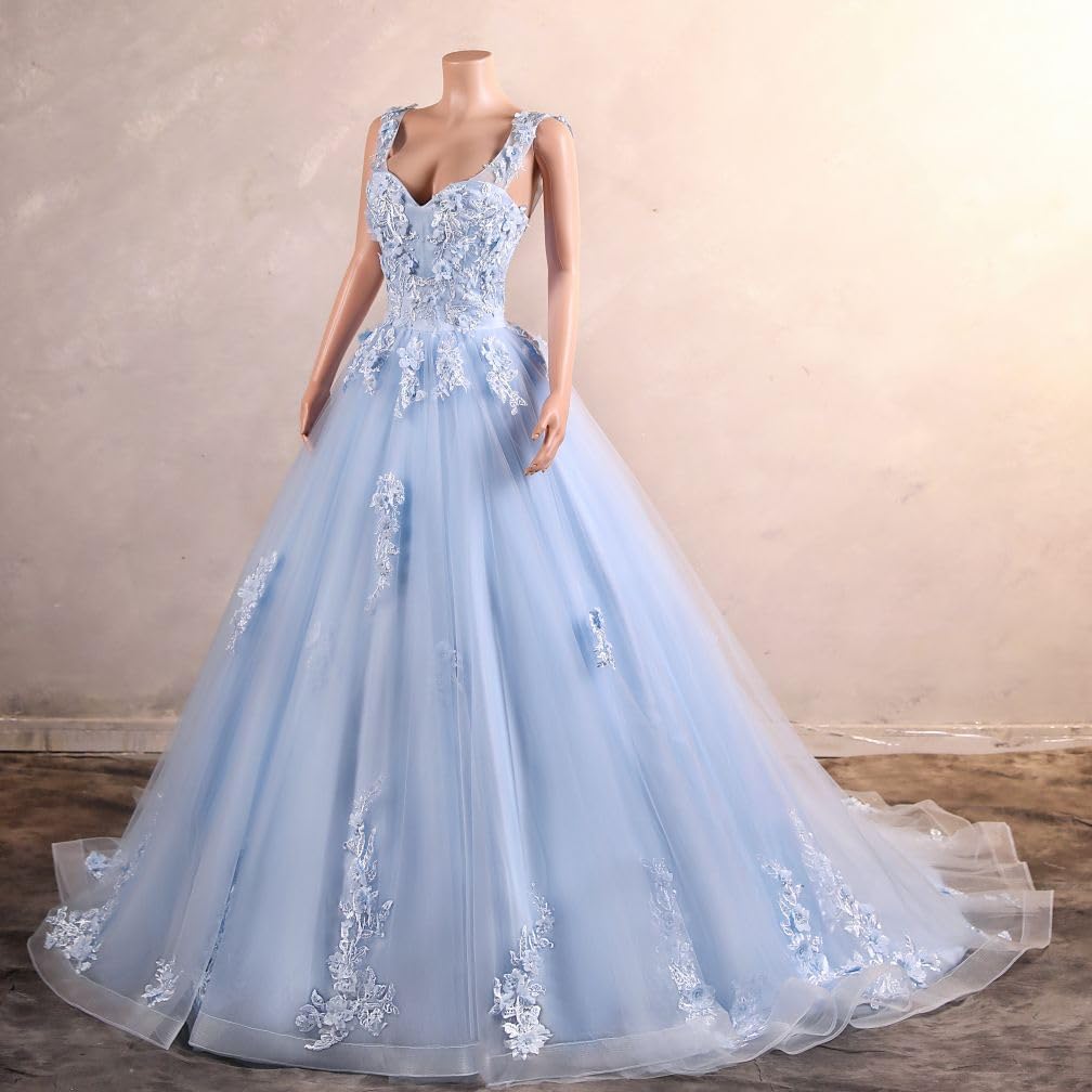 BMbride Women's Beading Sweetheart Ball Gown Tulle Layed Long Quinceanera Dress-BMbridal.UK