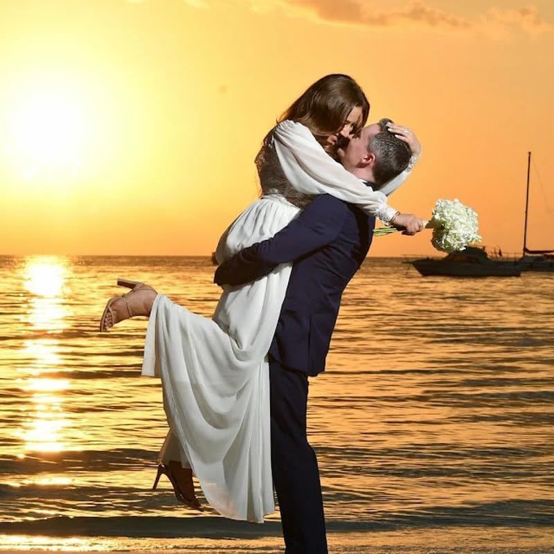 Lace Appliqued Wedding Dresses for Bride 2025 Beach Wedding Bridal Gowns for Women SE002-BMbridal.UK