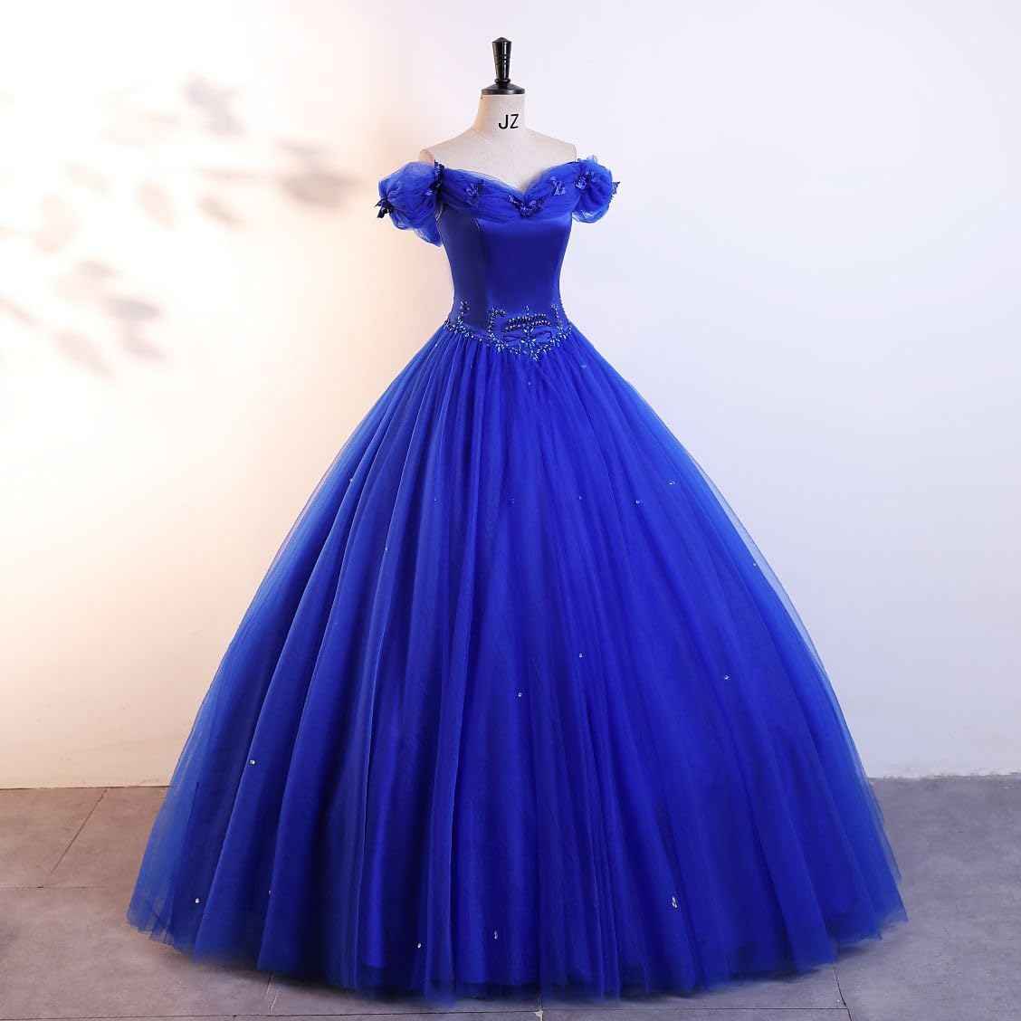 BMbride Women's Beading Sweetheart Ball Gown Tulle Layed Long Quinceanera Dress-BMbridal.UK