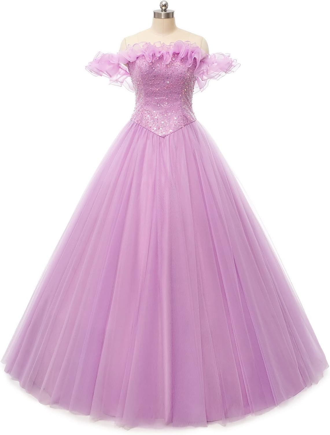 BMbride Women's Beading Sweetheart Ball Gown Tulle Layed Long Quinceanera Dress-BMbridal.UK