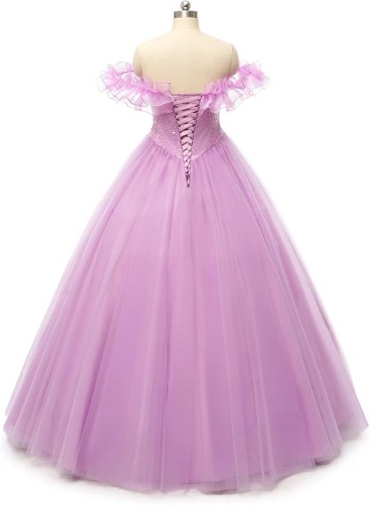 BMbride Women's Beading Sweetheart Ball Gown Tulle Layed Long Quinceanera Dress-BMbridal.UK