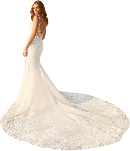 Lace Appliqued Wedding Dresses for Bride 2025 Beach Wedding Bridal Gowns for Women SE002-BMbridal.UK