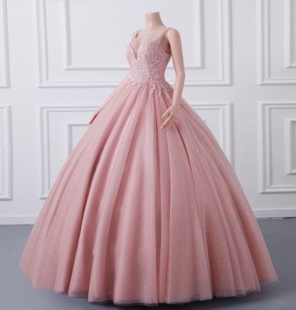 BMbride Women's Beading Sweetheart Ball Gown Tulle Layed Long Quinceanera Dress-BMbridal.UK