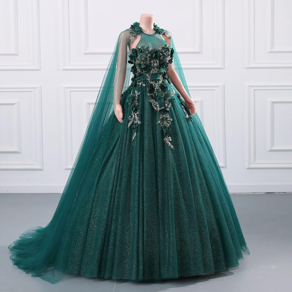 BMbride Women's Beading Sweetheart Ball Gown Tulle Layed Long Quinceanera Dress-BMbridal.UK