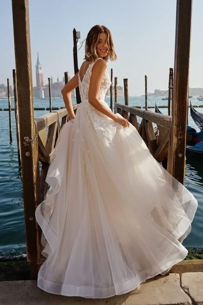 Lace Appliqued Wedding Dresses for Bride 2025 Beach Wedding Bridal Gowns for Women SE002-BMbridal.UK