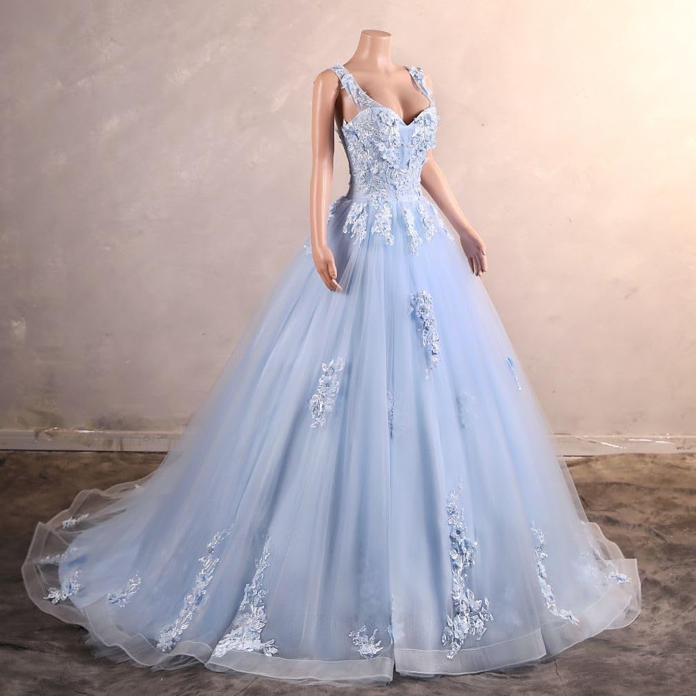 BMbride Women's Beading Sweetheart Ball Gown Tulle Layed Long Quinceanera Dress-BMbridal.UK