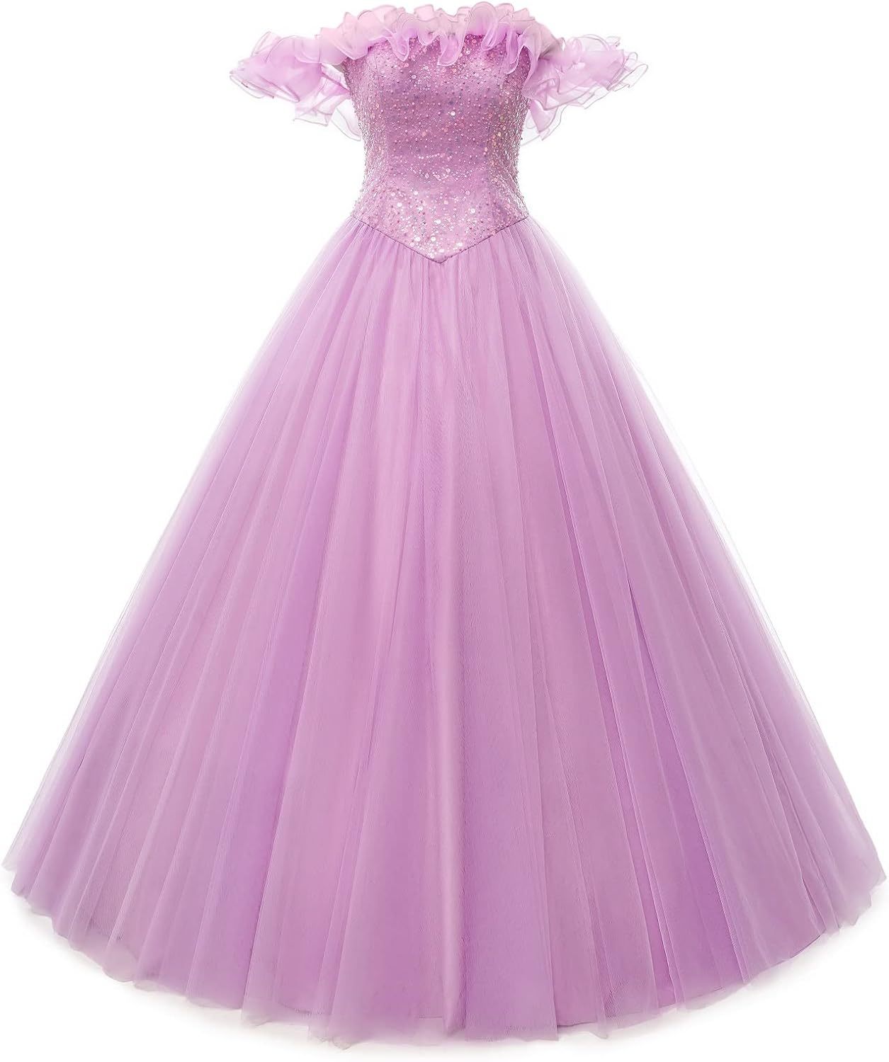 BMbride Women's Beading Sweetheart Ball Gown Tulle Layed Long Quinceanera Dress-BMbridal.UK
