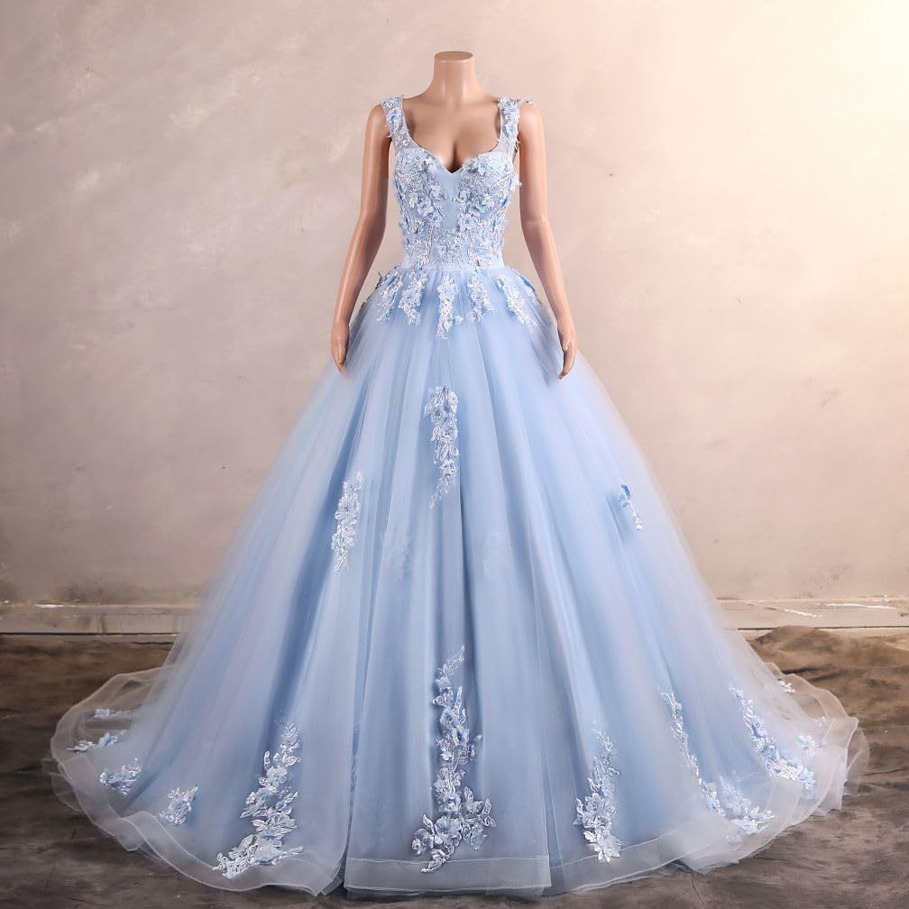 BMbride Women's Beading Sweetheart Ball Gown Tulle Layed Long Quinceanera Dress-BMbridal.UK