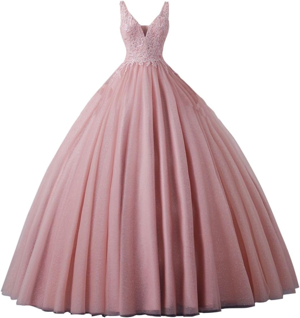 BMbride Women's Beading Sweetheart Ball Gown Tulle Layed Long Quinceanera Dress-BMbridal.UK