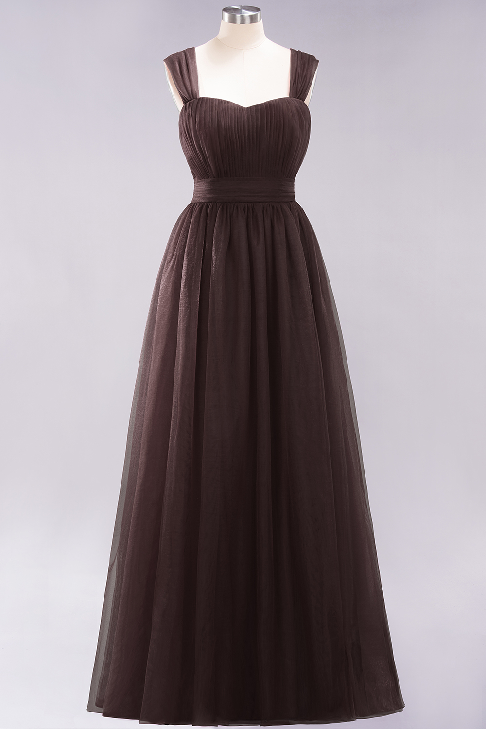 BMbridal Gorgeous Sweetheart Straps Ruffle Burgundy Bridesmaid Dresses Online-BMbridal