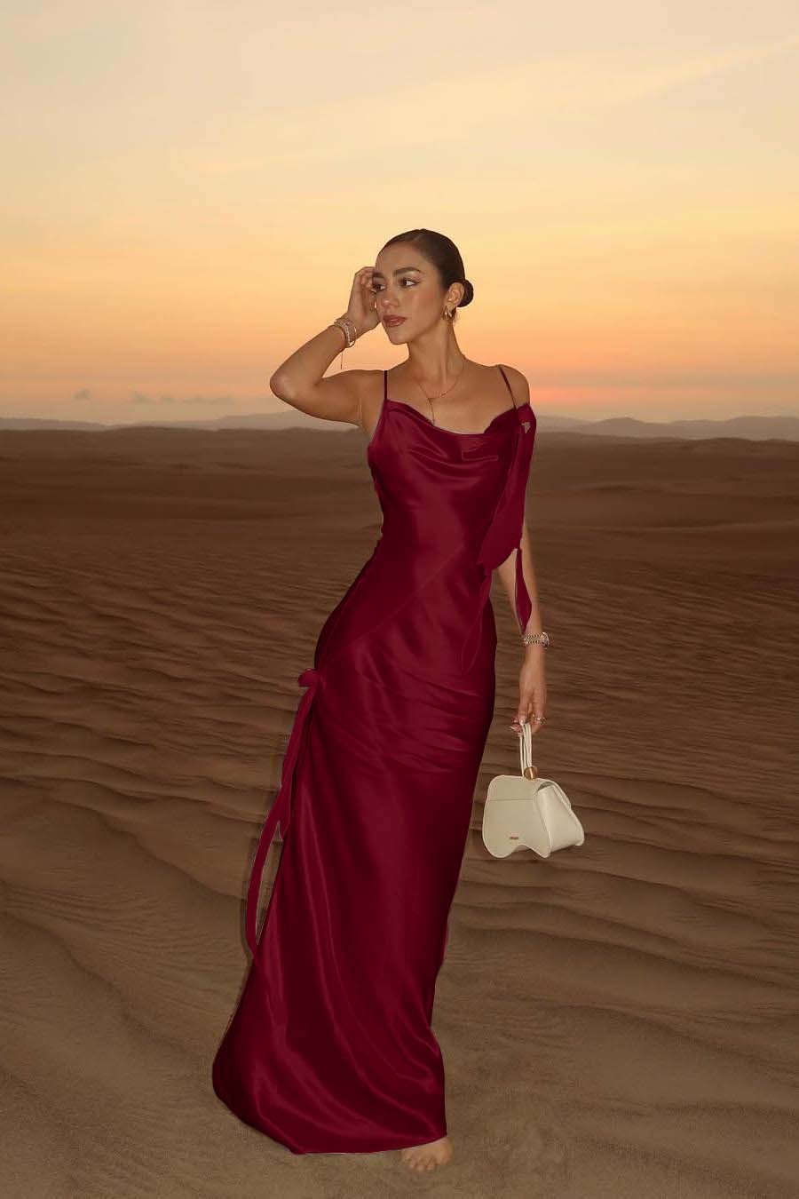 Spaghetti Strap Backless Sleeveless Long Mermaid Prom Dress With Pleated