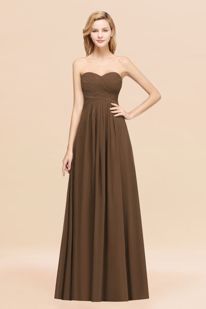 BMbridal Vintage Sweetheart Long Grape Affordable Bridesmaid Dresses Online-BMbridal