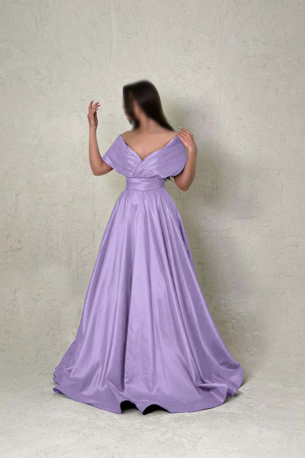 Off the Shoulder Sleeveless A Line Long Prom Dress With Pleated