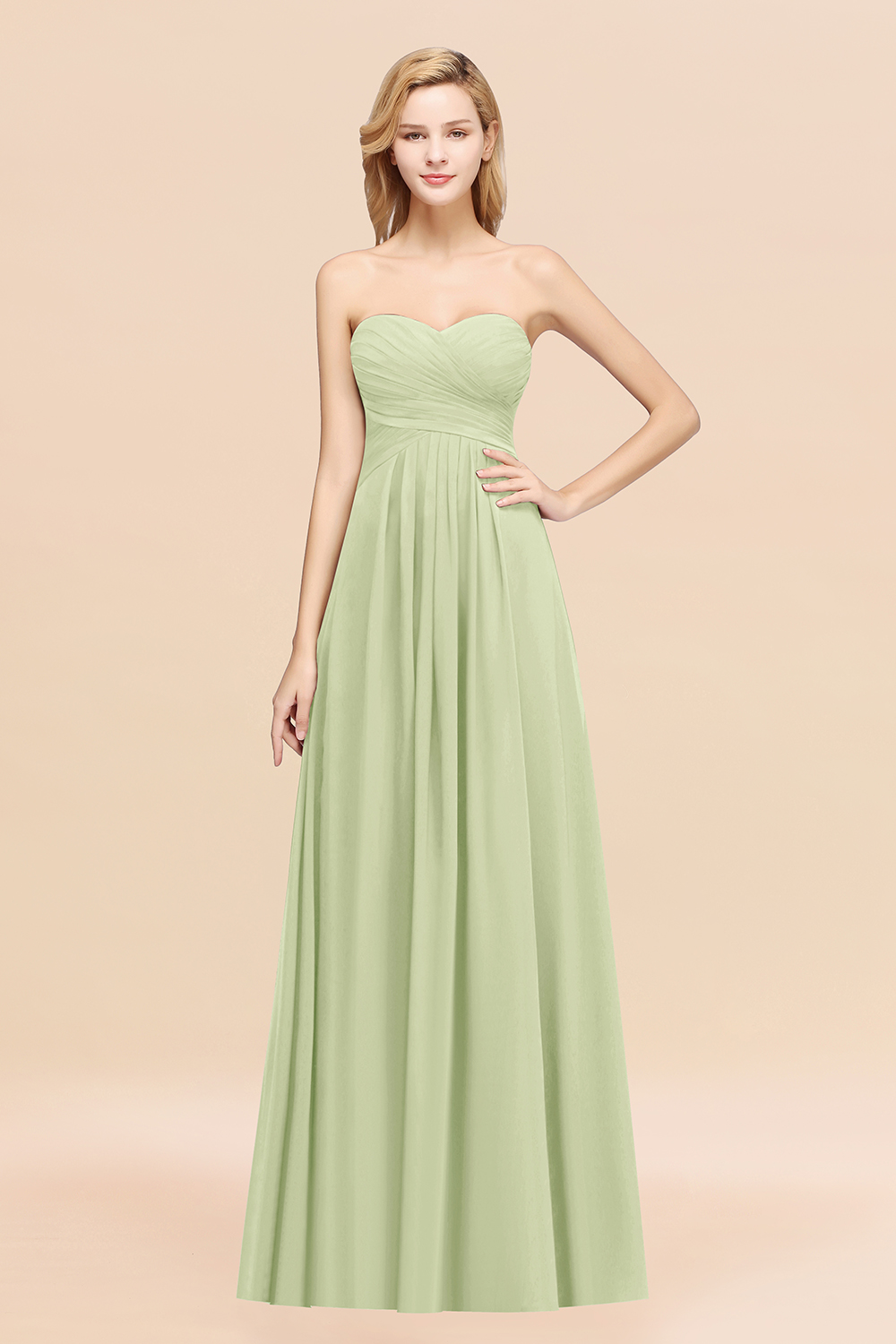 BMbridal Vintage Sweetheart Long Grape Affordable Bridesmaid Dresses Online-BMbridal
