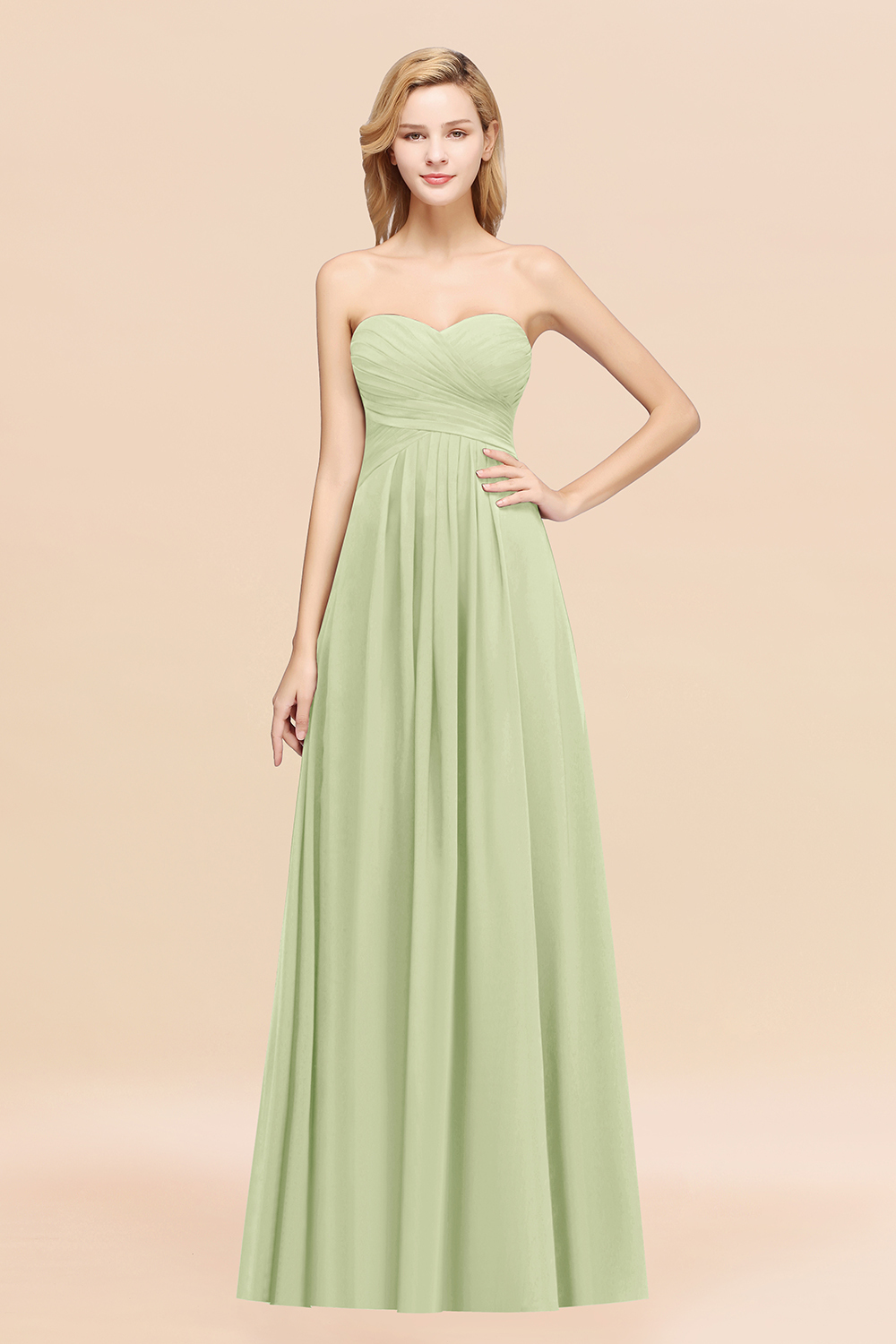 BMbridal Vintage Sweetheart Long Grape Affordable Bridesmaid Dresses Online-BMbridal