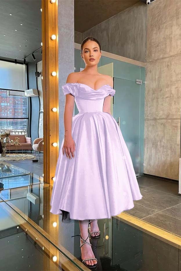 Chic Off the Shoulder Strapless Sleeveless Little Black A Line Prom Dress