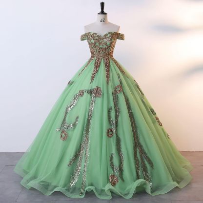 BMbride Women's Beading Sweetheart Ball Gown Tulle Layed Long Quinceanera Dress-BMbridal.UK