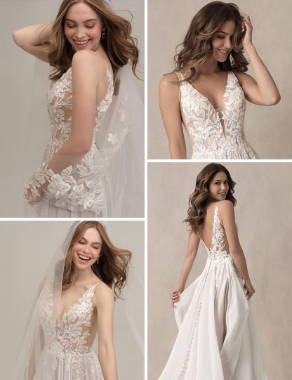 Lace Appliqued Wedding Dresses for Bride 2025 Beach Wedding Bridal Gowns for Women SE002-BMbridal.UK