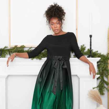 Women's Long Satin Mother of The Bride Dress with Pockets, Formal Party Gown (Petite and Regular Sizes)-BMbridal.UK