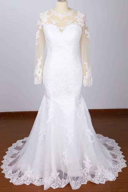 Mermaid Wedding Dresses for Bride 2025 Lace Bridal Gowns Beach Bridal Dress for Wedding Gowns-BMbridal.UK