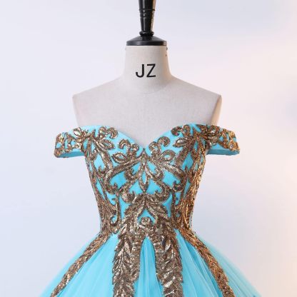 BMbride Women's Beading Sweetheart Ball Gown Tulle Layed Long Quinceanera Dress-BMbridal.UK