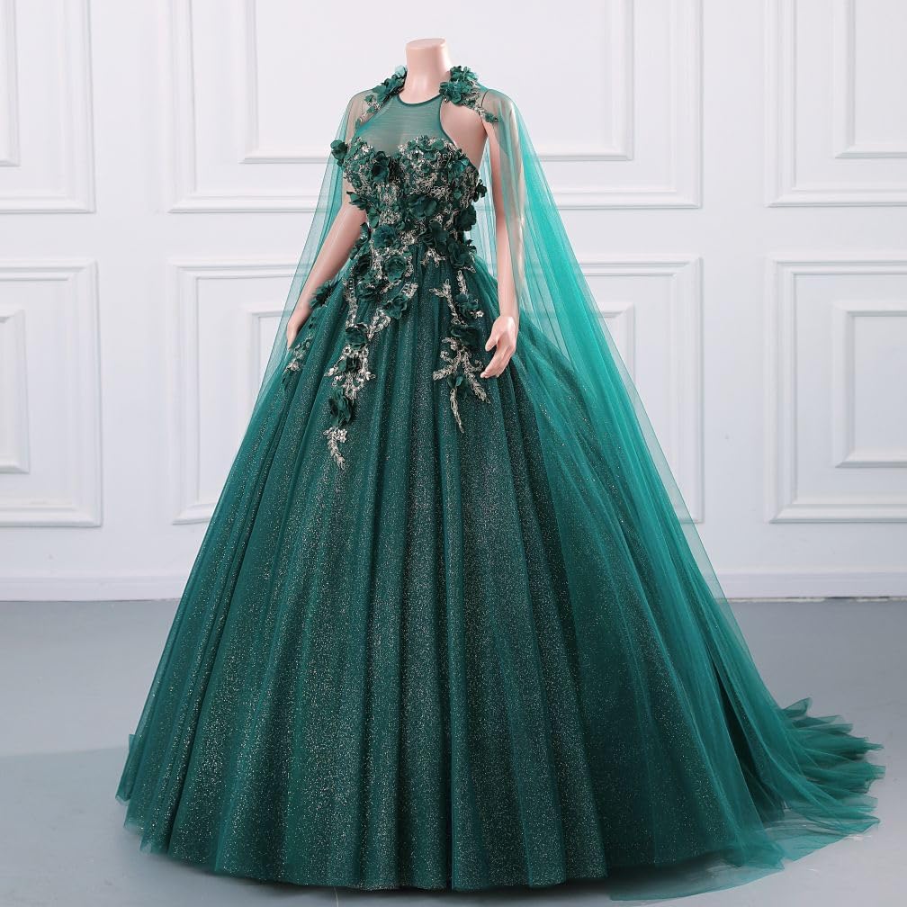 BMbride Women's Beading Sweetheart Ball Gown Tulle Layed Long Quinceanera Dress-BMbridal.UK