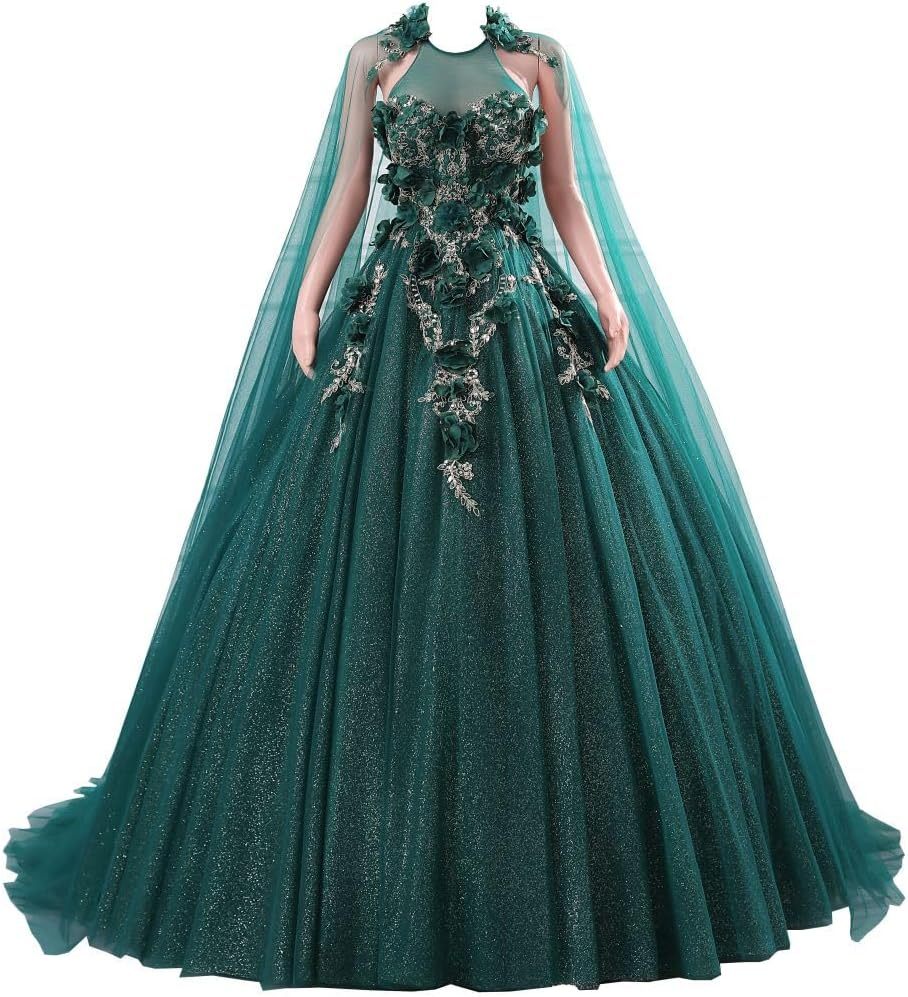 BMbride Women's Beading Sweetheart Ball Gown Tulle Layed Long Quinceanera Dress-BMbridal.UK