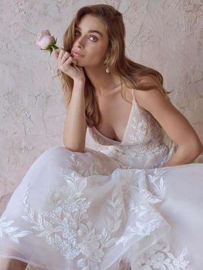 Lace Appliqued Wedding Dresses for Bride 2025 Beach Wedding Bridal Gowns for Women SE002-BMbridal.UK