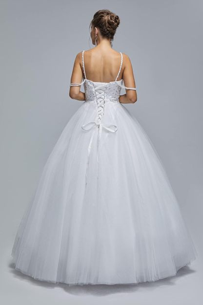 BMbride Women's Beading Sweetheart Ball Gown Tulle Layed Long Quinceanera Dress-BMbridal.UK