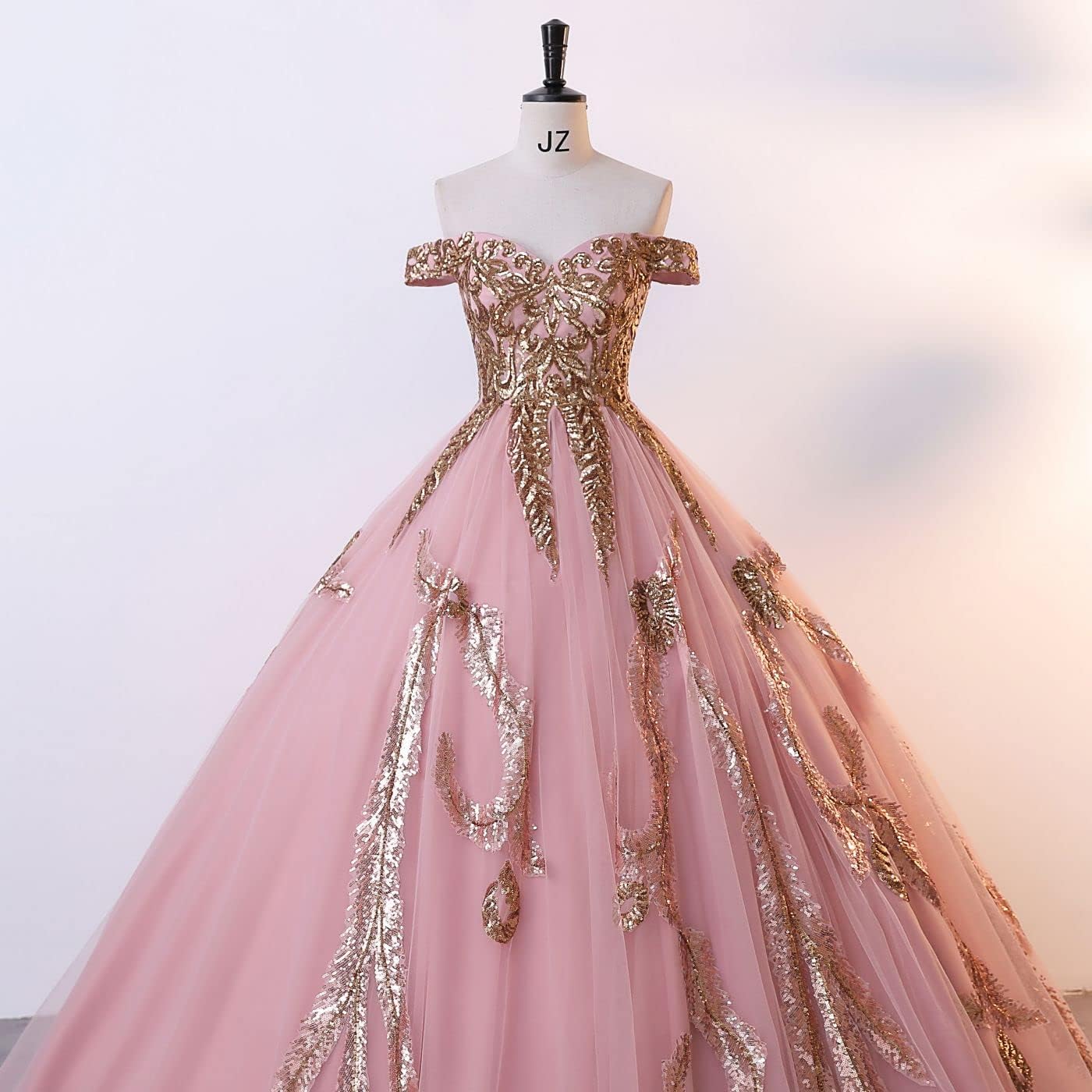 BMbride Women's Beading Sweetheart Ball Gown Tulle Layed Long Quinceanera Dress-BMbridal.UK