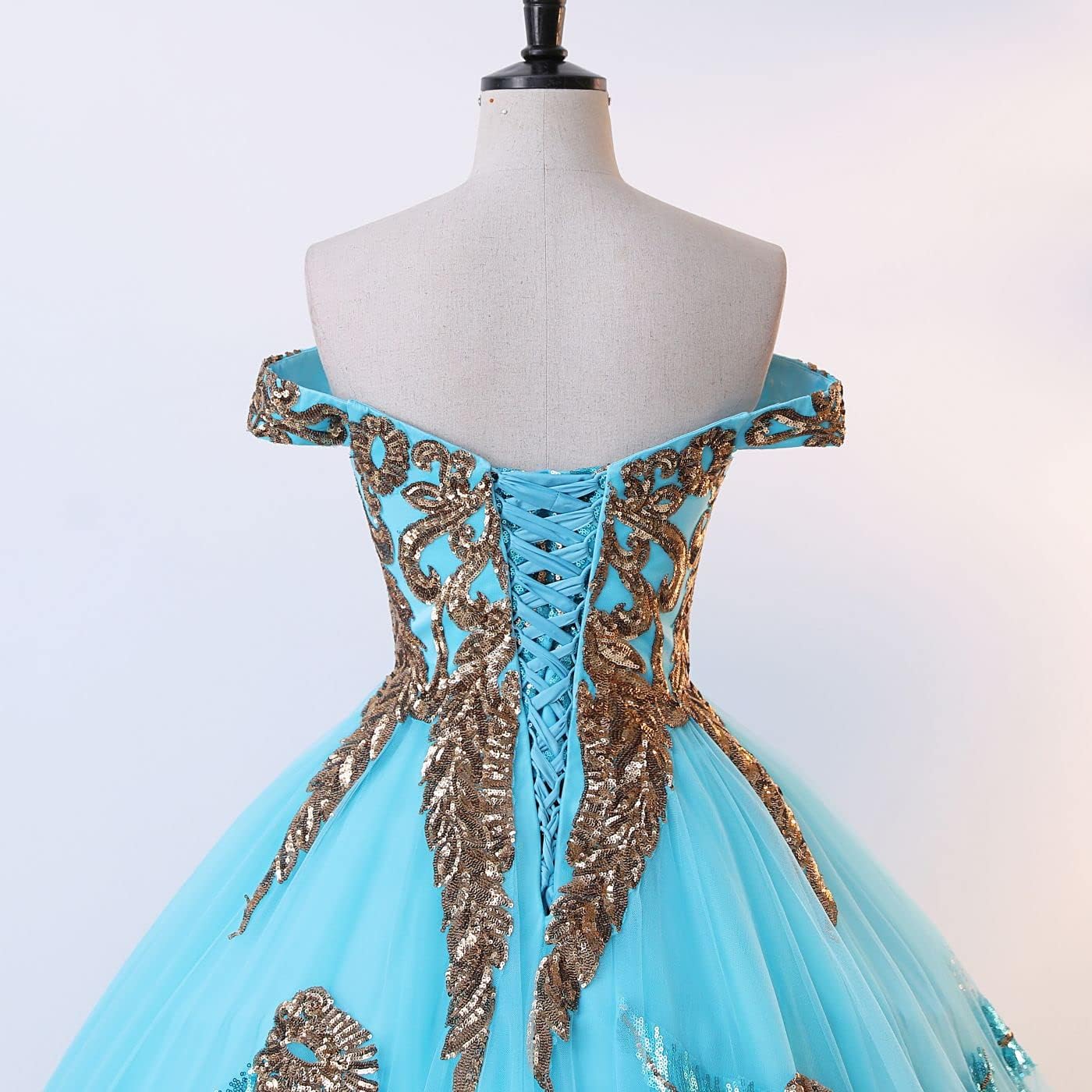 BMbride Women's Beading Sweetheart Ball Gown Tulle Layed Long Quinceanera Dress-BMbridal.UK