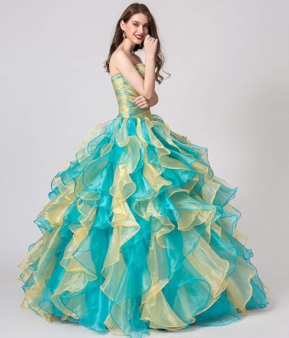 BMbride Women's Beading Sweetheart Ball Gown Tulle Layed Long Quinceanera Dress-BMbridal.UK