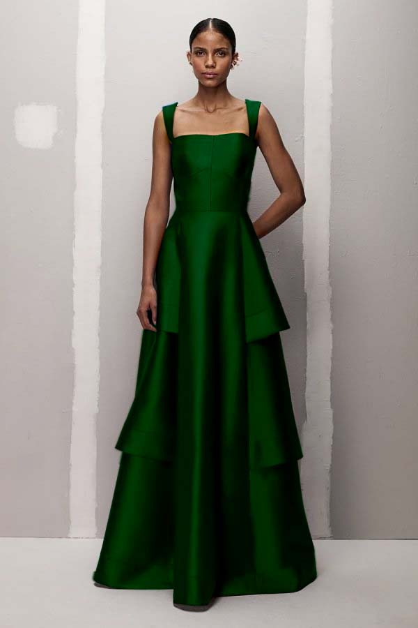 Charming Straps Sleeveless High Waist Long Prom Dress With Pleated