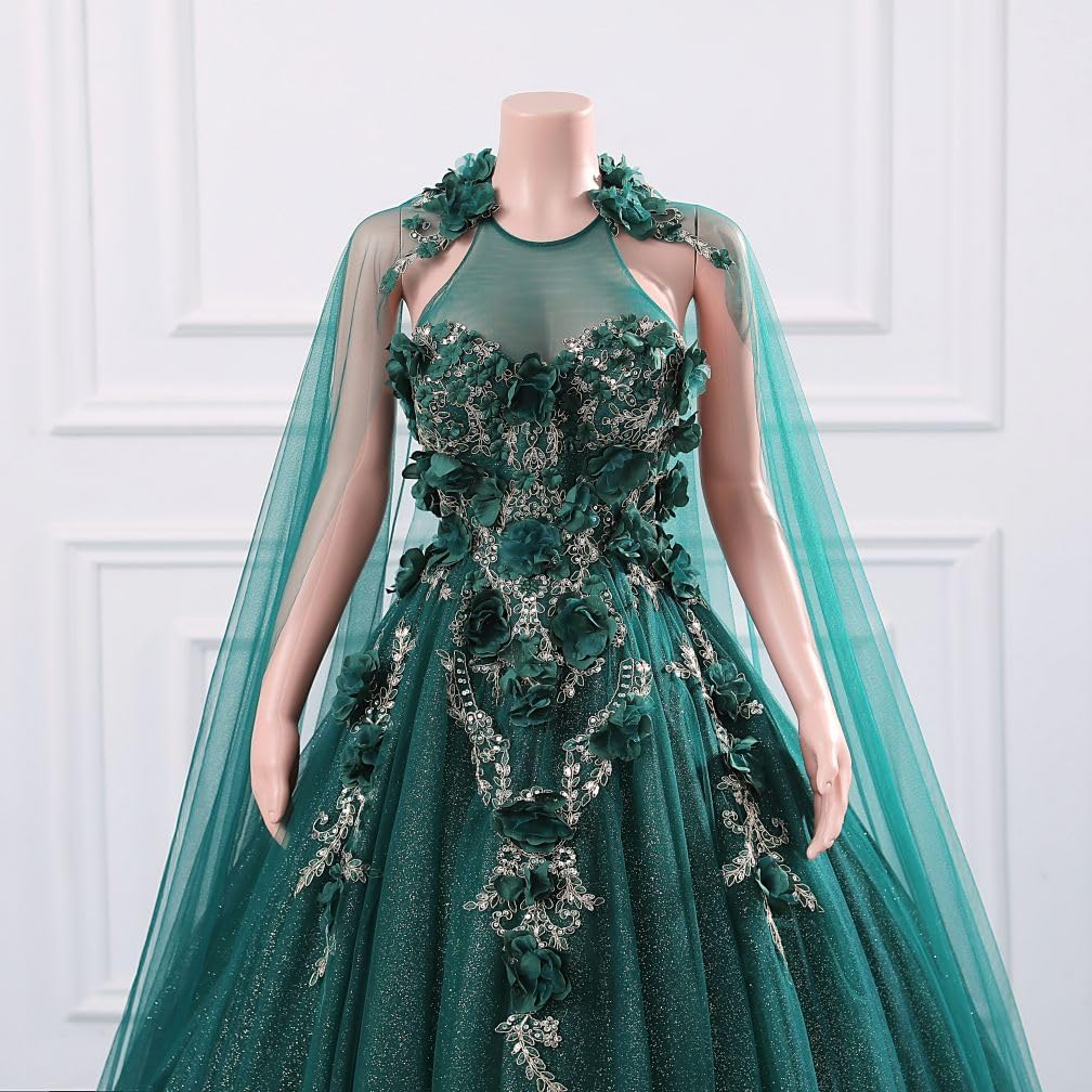 BMbride Women's Beading Sweetheart Ball Gown Tulle Layed Long Quinceanera Dress-BMbridal.UK