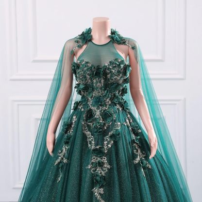 BMbride Women's Beading Sweetheart Ball Gown Tulle Layed Long Quinceanera Dress-BMbridal.UK