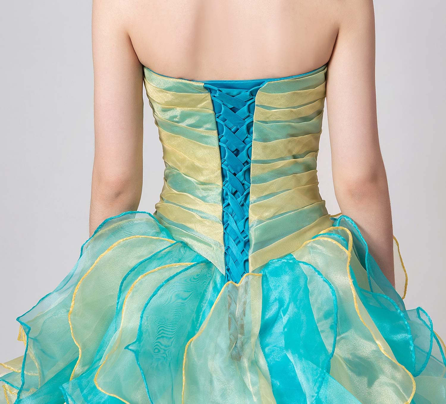 BMbride Women's Beading Sweetheart Ball Gown Tulle Layed Long Quinceanera Dress-BMbridal.UK