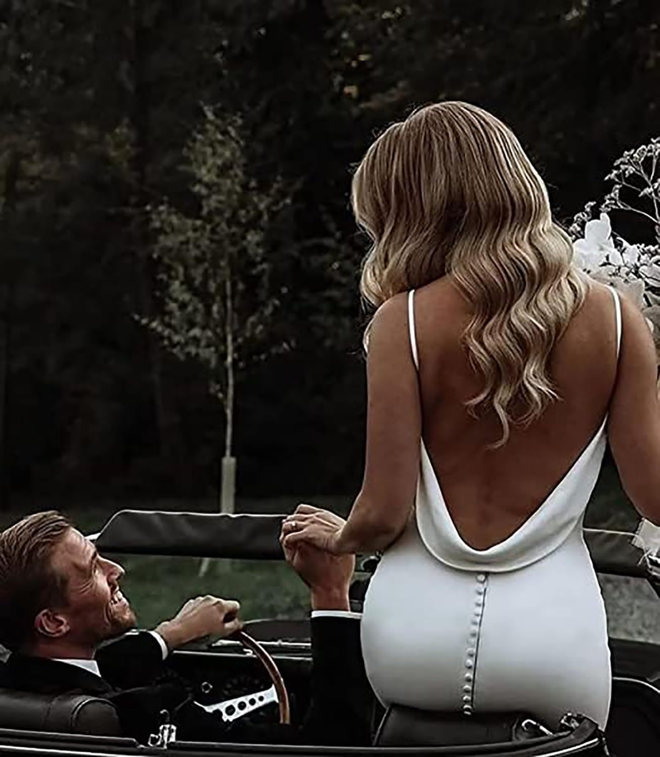 Lace Appliqued Wedding Dresses for Bride 2025 Beach Wedding Bridal Gowns for Women SE002-BMbridal.UK